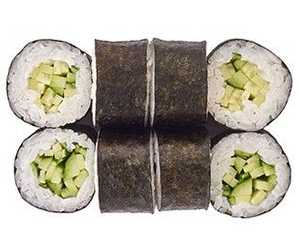 Маки с авокадо и огурцом