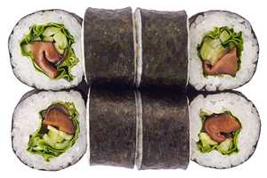 Маки с грибами шиитаки