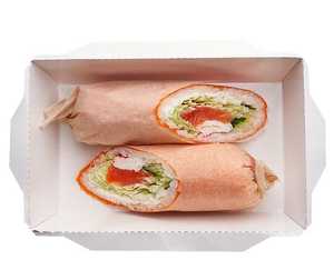 Суширрито лосось, крабовое сурими